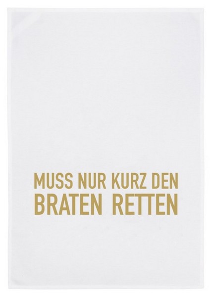 Geschirrtuch Braten retten 