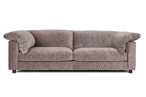 Sofa Nora 2,5 Sitzer Samt taupe