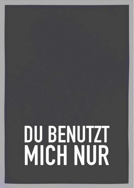 Geschirrtuch Du benutzt mich 