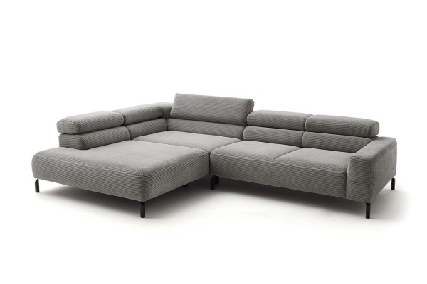 Ecksofa Sarah Cord grau