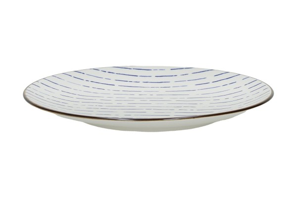 Dessertteller Anafi blau weiss D 22 cm