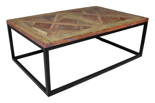 Couchtisch Mosaik Teak natur 110x70cm