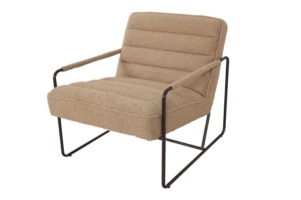 Lounge Sessel Century Boucléstoff camel