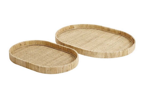 Tablett Fuji Rattan oval Set 