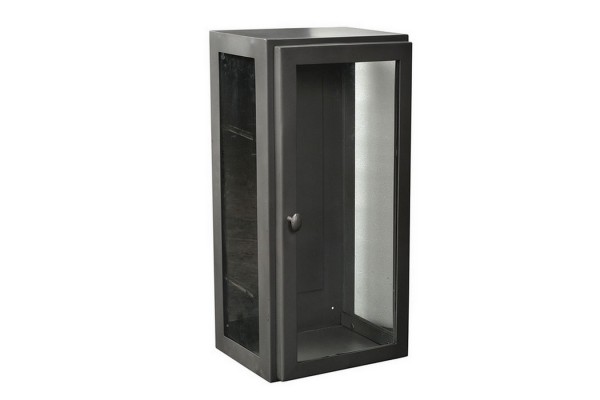 Wandvitrine Metall_Glas grau 15_30_60cm